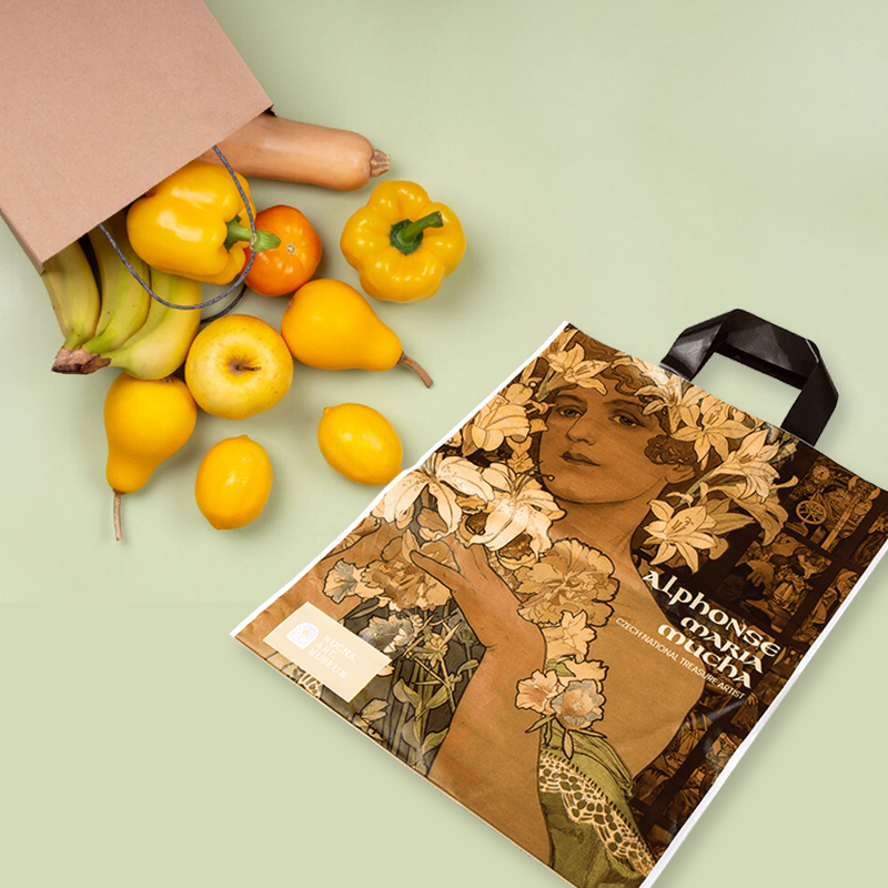 Einkaufshandtasche aus PE-Kunststoff